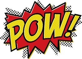 pow! Comic Book style banner