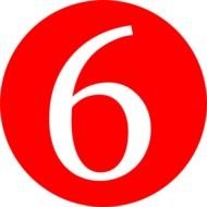 Number 6 Clip Art N7