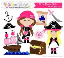 Pirate Girl Clip Art N4