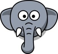 Elephant Head Clip Art N2