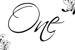 banner with word One