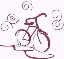 Ride Bike Clip Art drawing