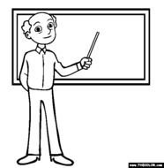 Teacher Coloring Pages