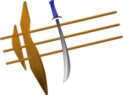 Sword Clip Art drawing