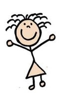 Colorful drawing of the pround person clipart