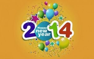 new year greetings 2014 clipart