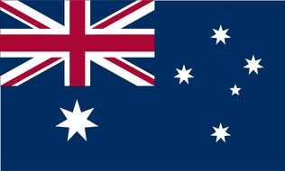 Australia Flag drawing