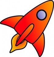 Cartoon Rocket Clip Art N6