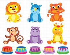 Circus Animals Clip Art N6