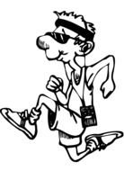 Cartoon People Running Clip Art N4