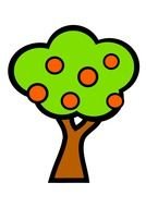 cartoon apple tree