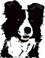 Border Collie Clip Art N6
