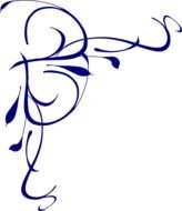 Blue Swirl Border Clip Art