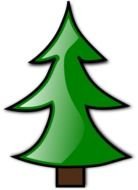 Clip art of Christmas Tree icon