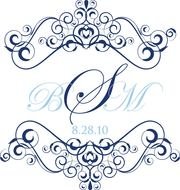 Heart Scroll Design drawing