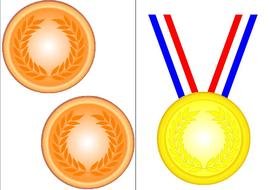 Olympic Medal Clip Art drawing
