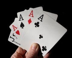 Winning Poker cards in Hand