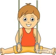 Boy Gymnastics Clip Art N3