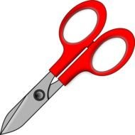 red Scissors drawing