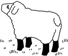 Lost Sheep Coloring Page