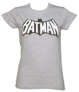 gray t-shirt with a logo "batman"