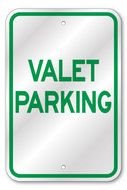 Valet Parking sign