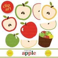 Green Apple Clip Art N9