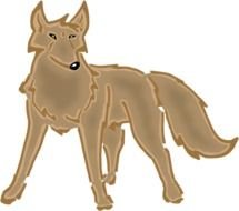 Wolf Clip Art drawing