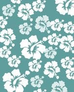 Hibiscus Flower Clip Art drawing