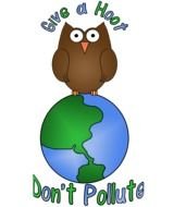 Clip art of don't pollute the world