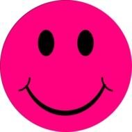 Pink Smiley Face Clip Art N4