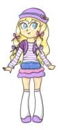 Cartoon drawing of the girl clipart