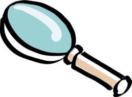 new Magnifying Glass Clip Art drawing