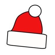 clipart santa claus hats