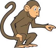 Clip art of Cartoon Monkey