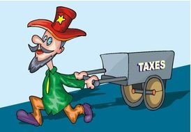 Taxes as a graphic illustration