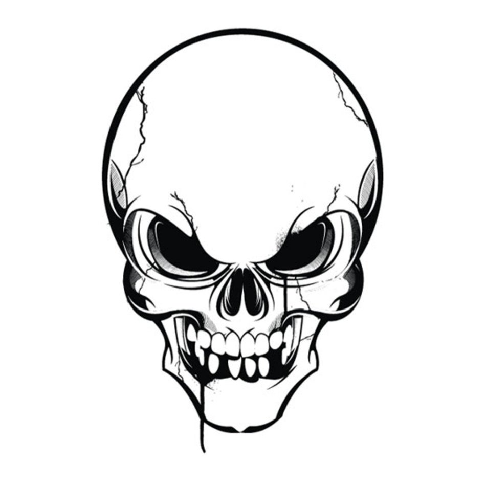 Skull Head Drawings
