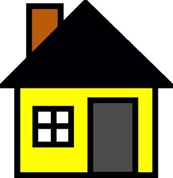 Yellow House Clip Art