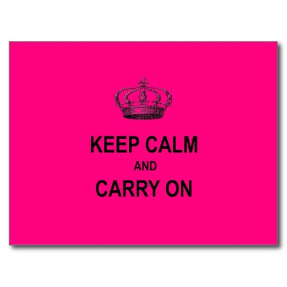 Keep Calm And Carry On Crown