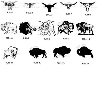 Bull Horns Clip Art N2