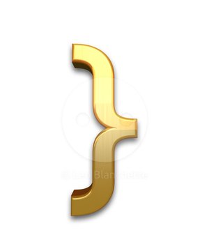 Curly Bracket Clip Art N2
