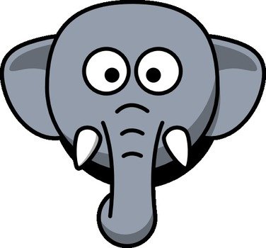 Elephant Head Clip Art N2