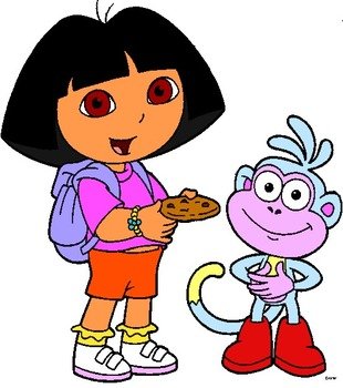 Dora The Explorer And Boots Clip Art