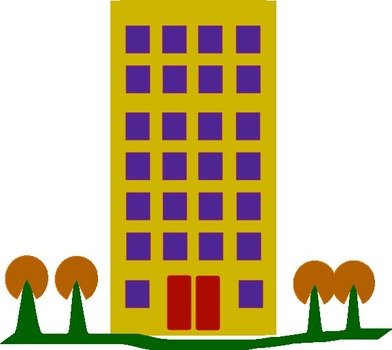 Apartment Building Clip Art N7