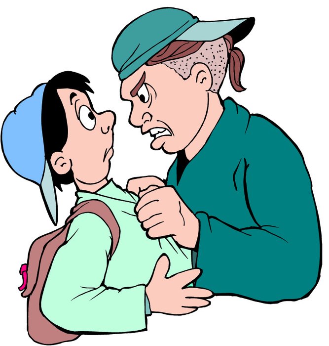 Cartoon Bullying Clip Art N2