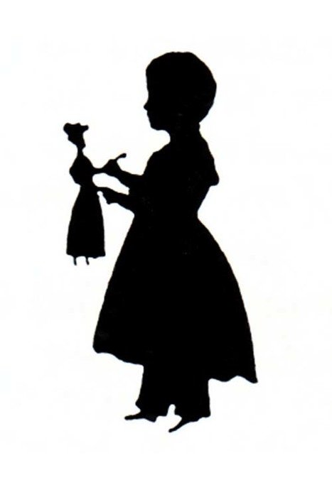 little girl black and white N2