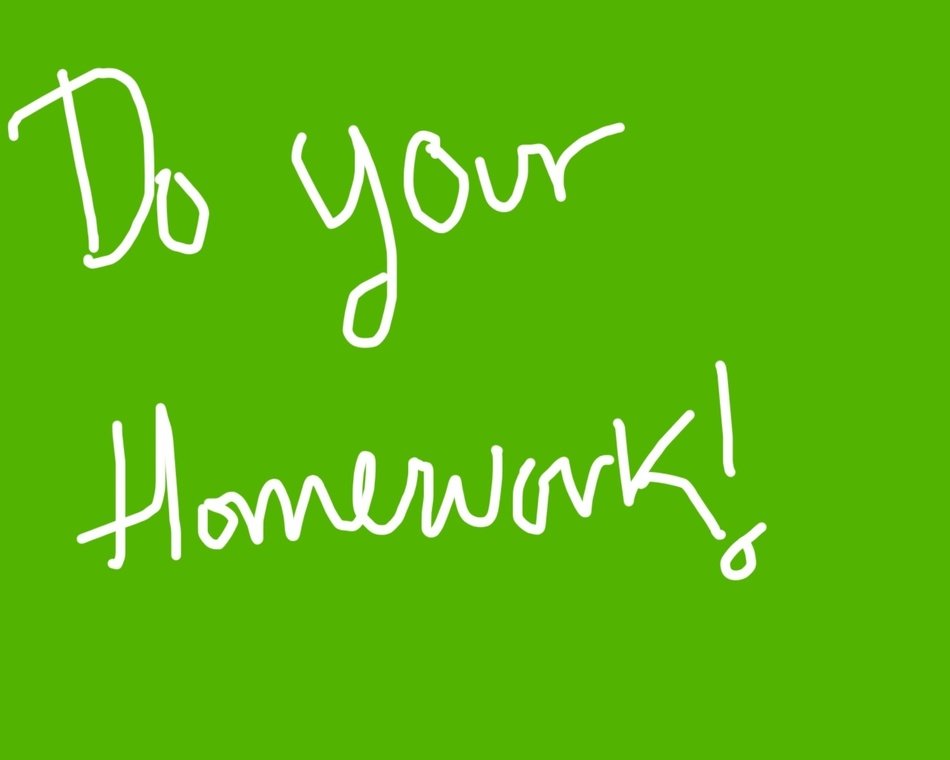 Do Your Homework