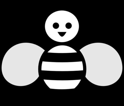 Bumble Bee Clip Art Black And White