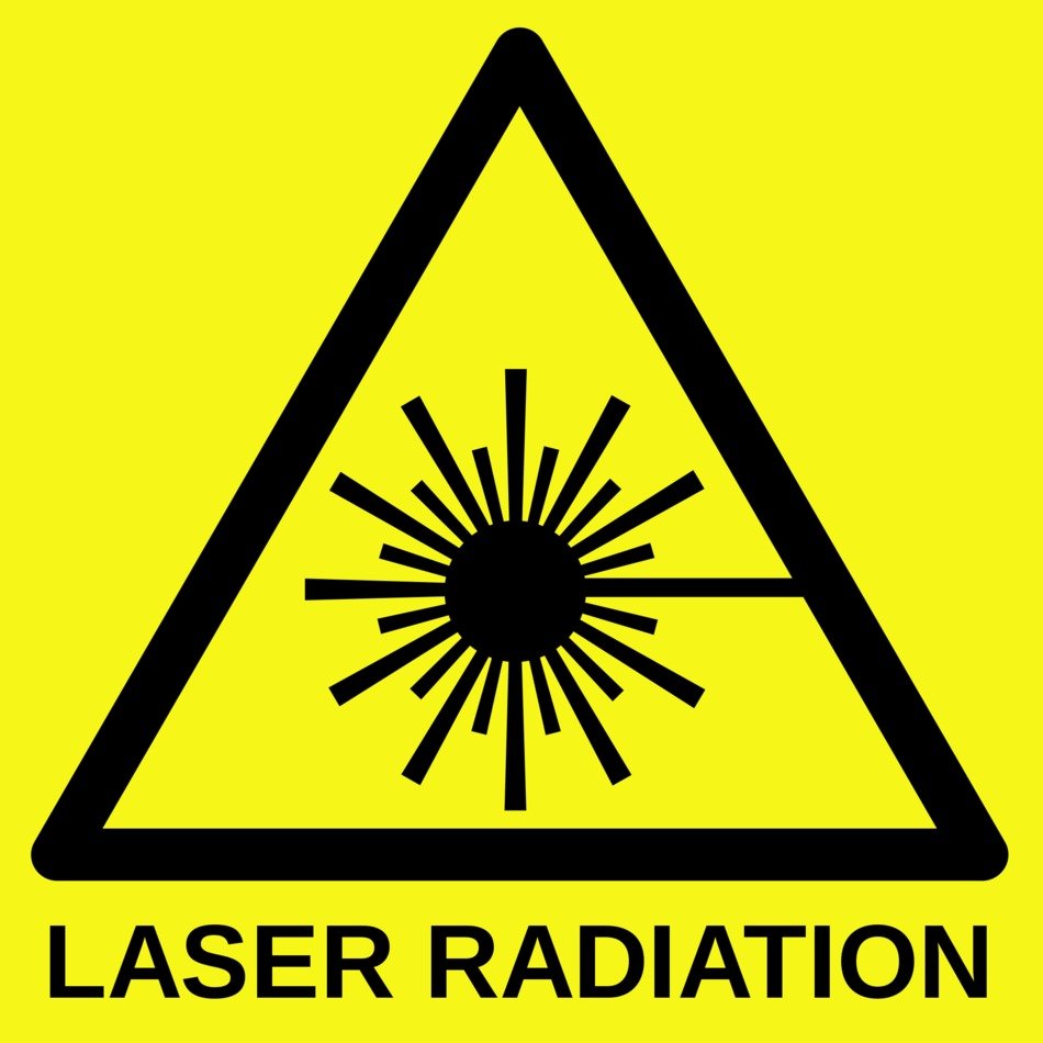 Ä°llustration of Laser radiation Symbol
