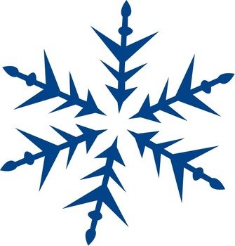 Blue Snowflake Clip Art N5